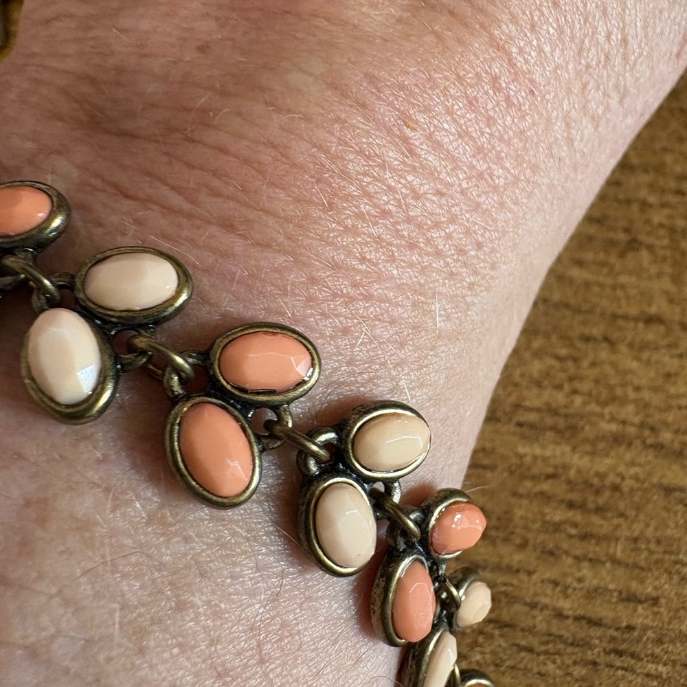 B66 Peach and Cream Bracelet